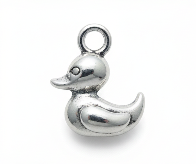 Charm Canard Argent