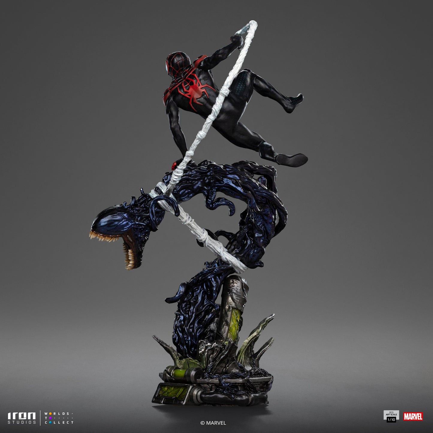 Miles Morales Statue - Spider-Man vs Villains Diorama - BDS Art Scale 1/10 - Iron Studios