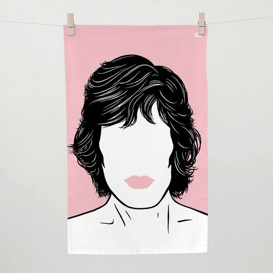 Rolling Stones “Mick Jagger” tea towel