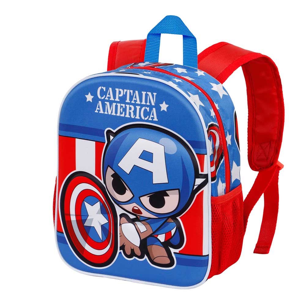 Sac à Dos 3D Petit Marvel Captain America « Let's go »