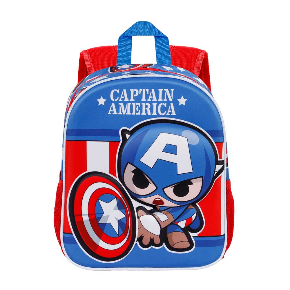 Sac à Dos 3D Petit Marvel Captain America « Let's go »