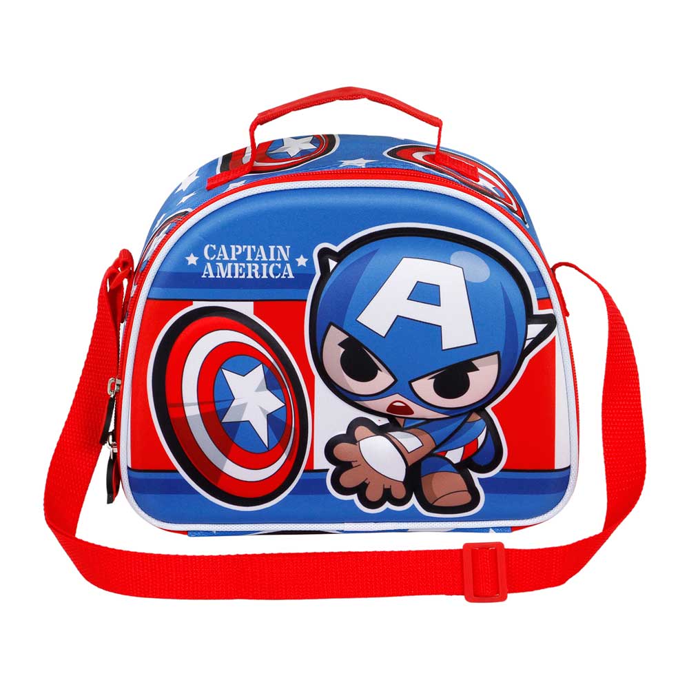 Sac Repas 3D Marvel Captain America « Let's go »