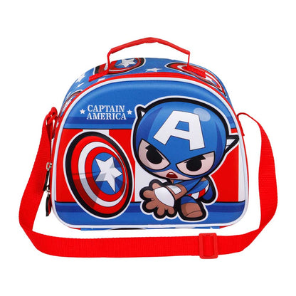 Sac Repas 3D Marvel Captain America « Let's go »