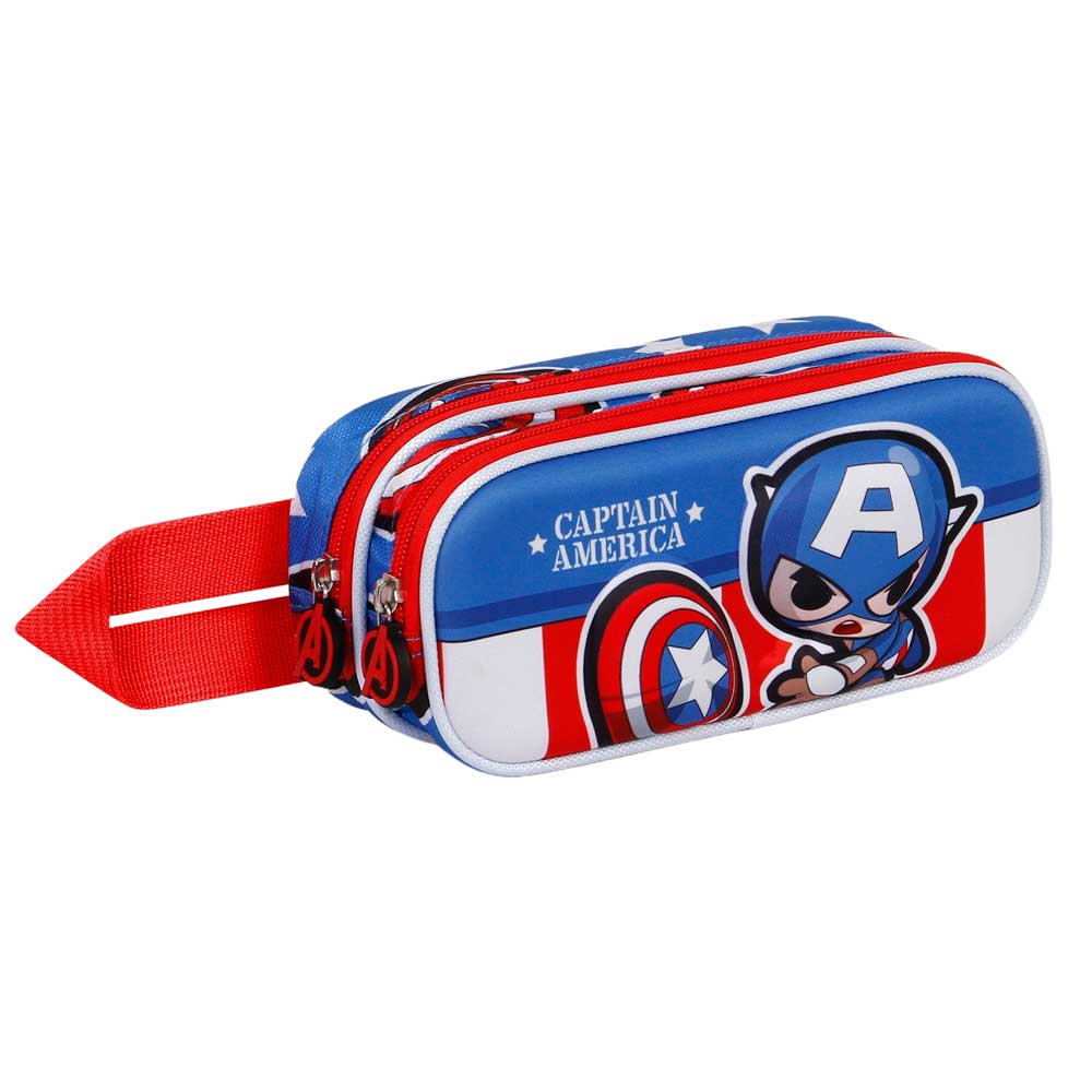 Trousse 3D Double Marvel Captain America « Let's go »