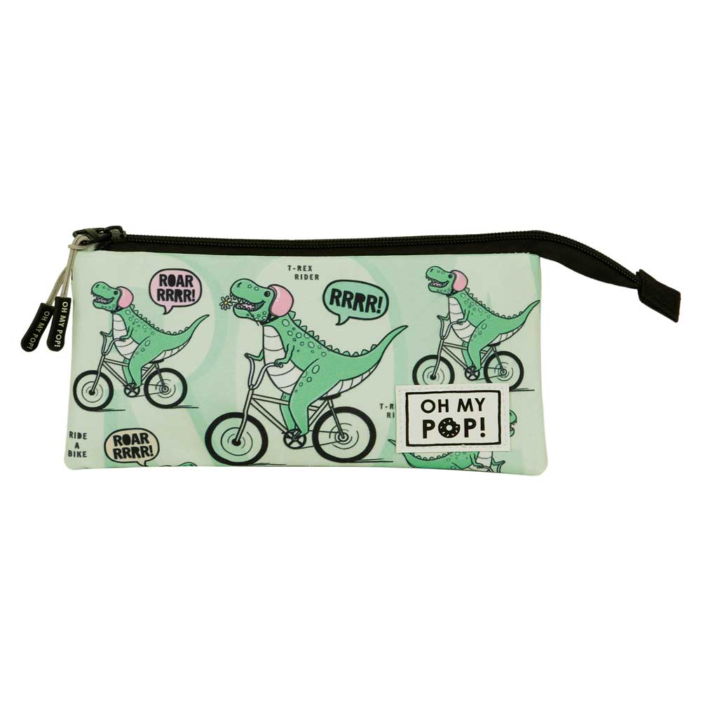 Trousse Triple FAN 2.0 Oh My Pop! « Dinorrr » – Vert