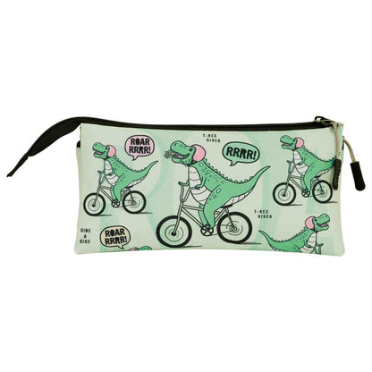Trousse Triple FAN 2.0 Oh My Pop! « Dinorrr » – Vert