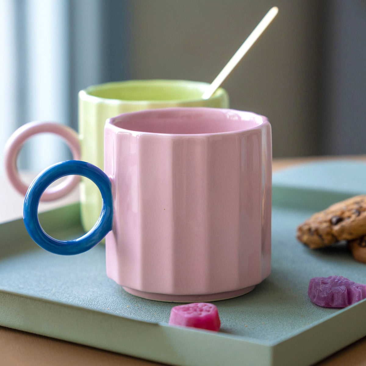 Tazza rosa vintage