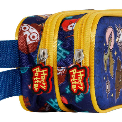 Trousse 3D Double Harry Potter « Crest » – Orange
