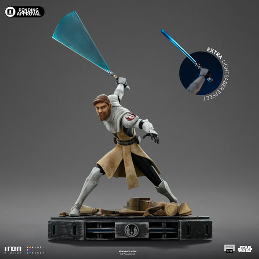 Obi-Wan Kenobi Statue – Star Wars: Clone Wars - Art Scale 1/10 - Iron Studios