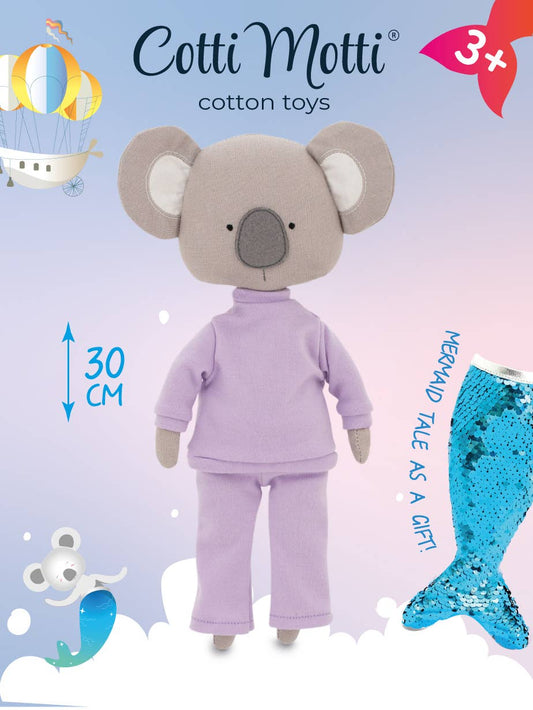 GIFT SET: Annie the Koala Plush + Mermaid Tail