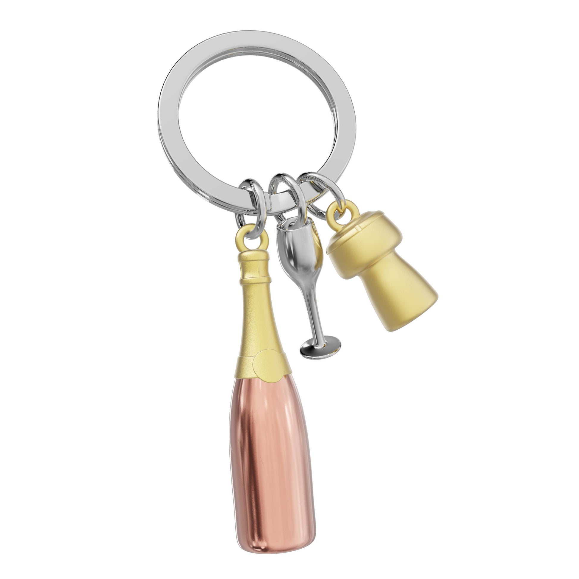 porte cles champagne rose gold metalmorphose