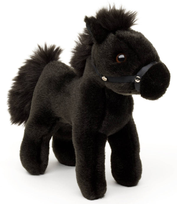 Cheval, debout, noir (sans selle) - Peluche Uni Toys