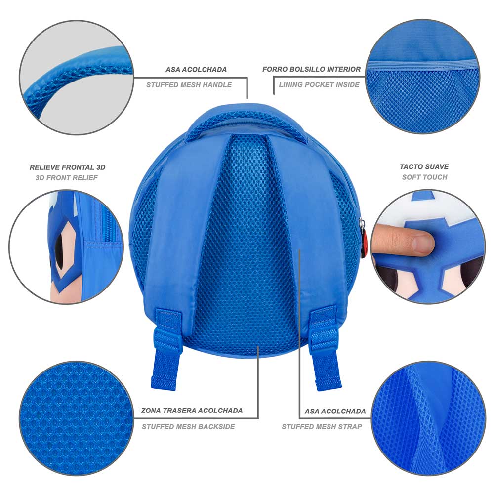 Sac à Dos Emoji Marvel Captain America « Send »