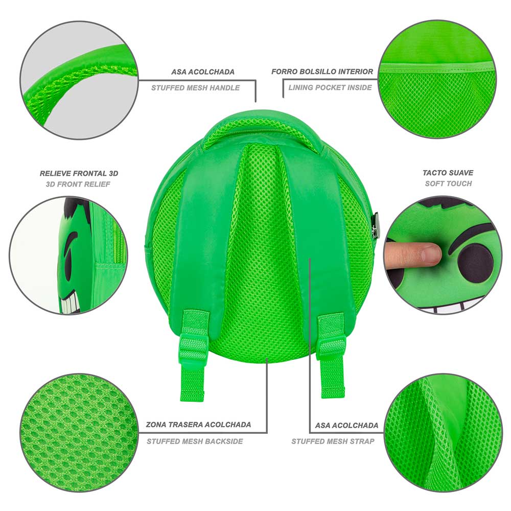 Sac à Dos Emoji Marvel « Hulk Send »