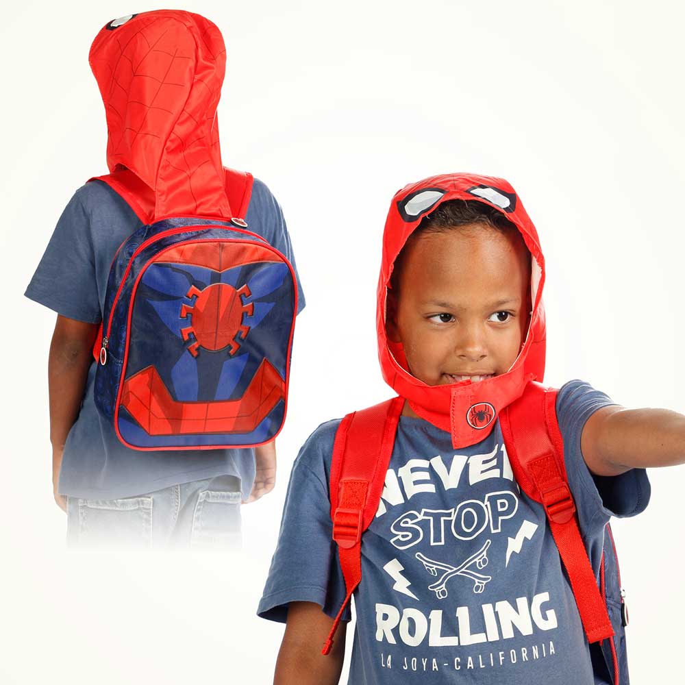 Sac à Dos à Capuche Hood Marvel Spider-Man « Gaze » – Rouge
