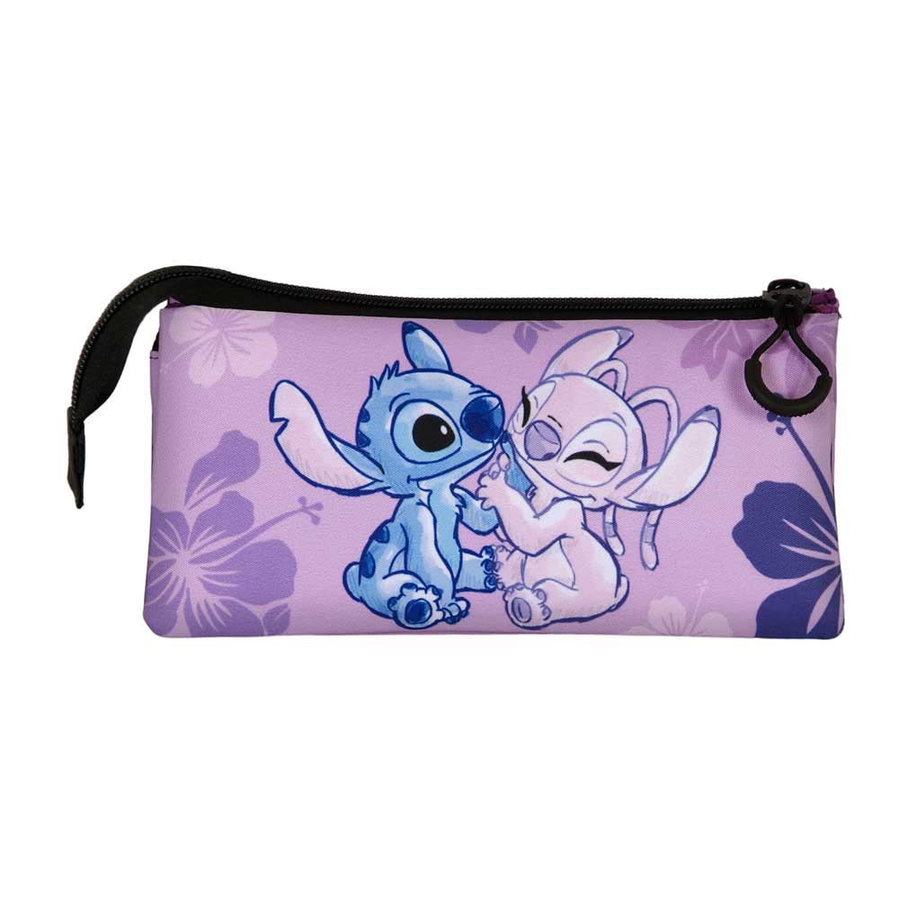 Trousse Triple FAN 2.0 Disney Lilo & Stitch « Stitch & Angel »