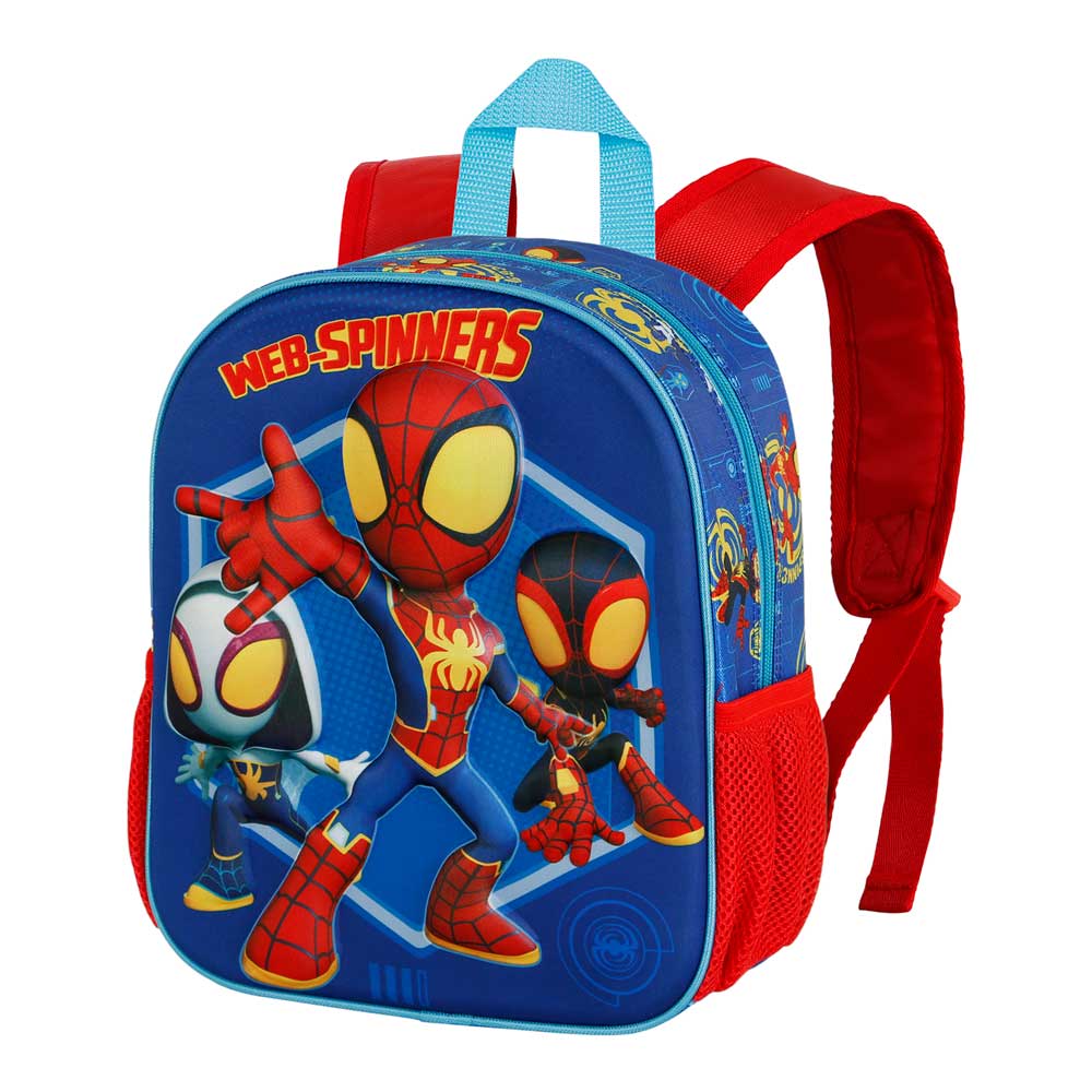 Sac à Dos 3D Petit Marvel Spider-Man « Spinners » – Bleu