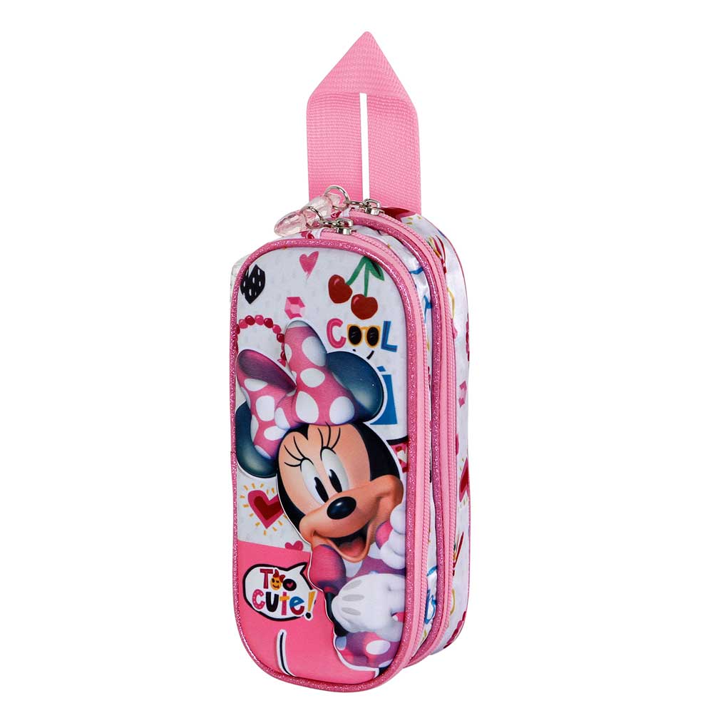 Trousse 3D Double Disney Minnie Mouse « Too Cute »