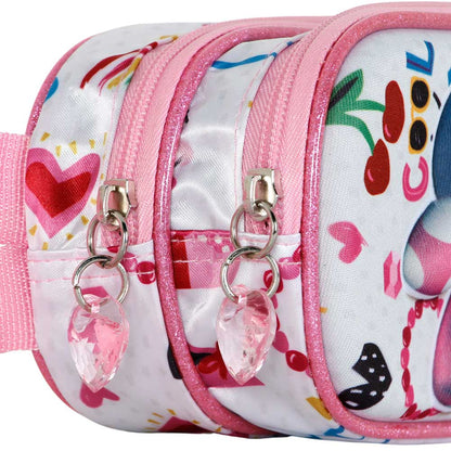 Trousse 3D Double Disney Minnie Mouse « Too Cute »
