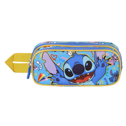 Trousse 3D Double Disney Lilo & Stitch « Hello »