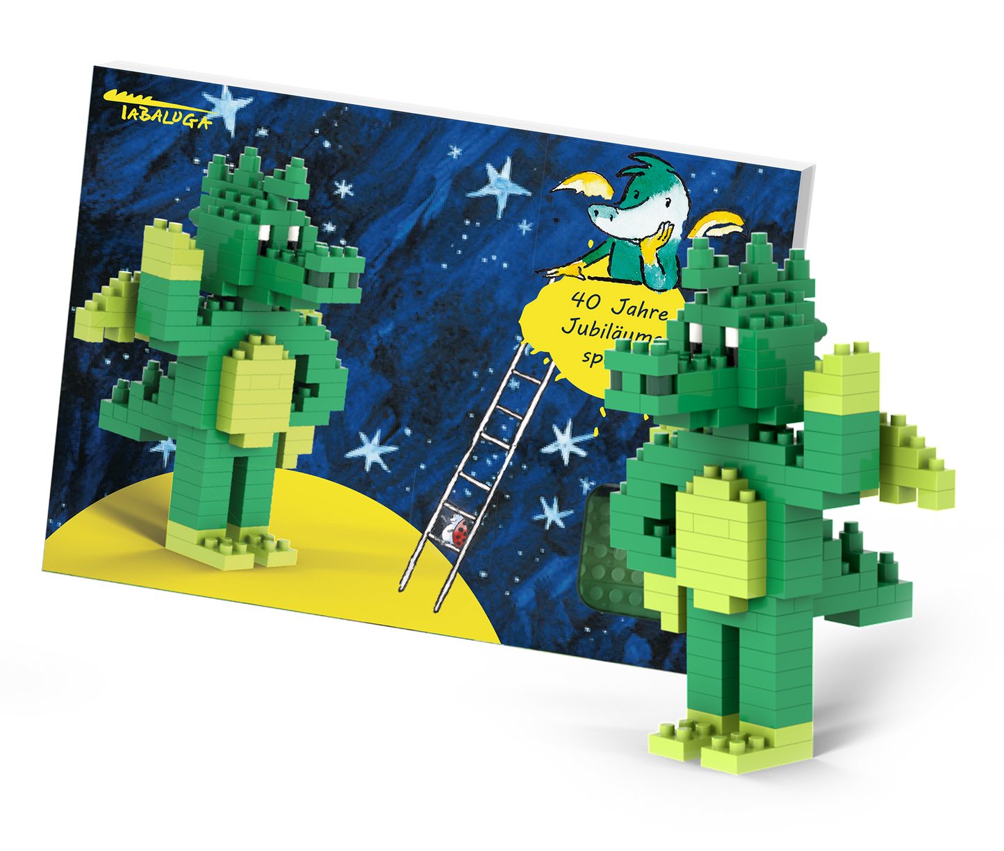 BRIXIES Tabaluga Postcard - 40th Anniversary Limited Special Edition