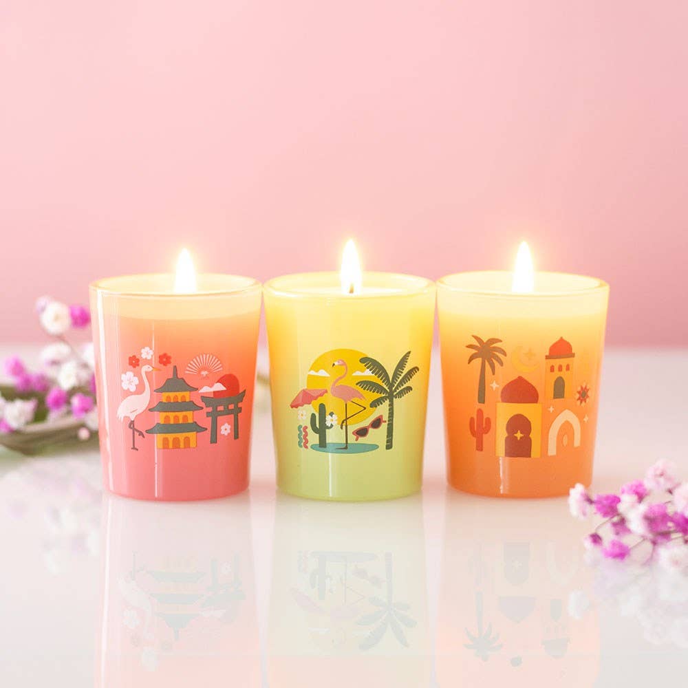 World Scents Scented Candle Trio