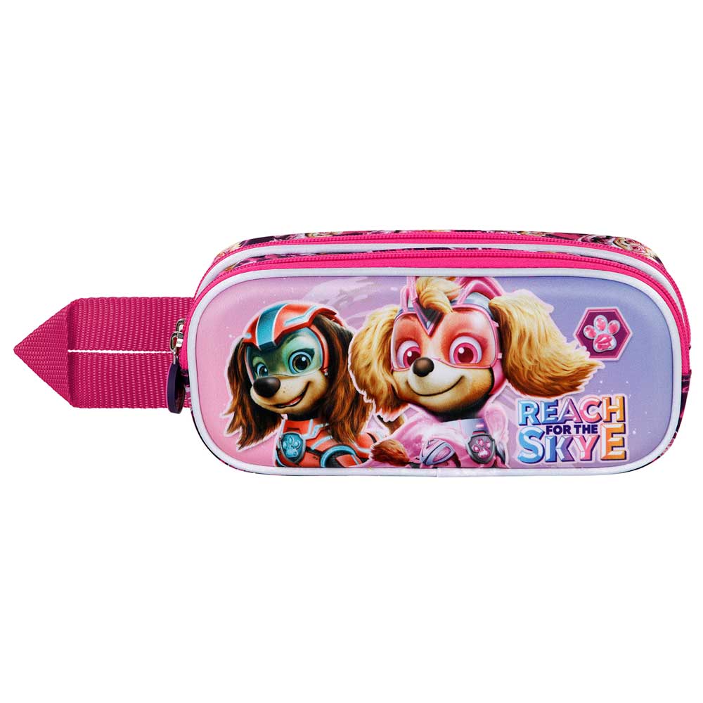 Trousse 3D Double La Pat’ Patrouille « Mighty » – Rose