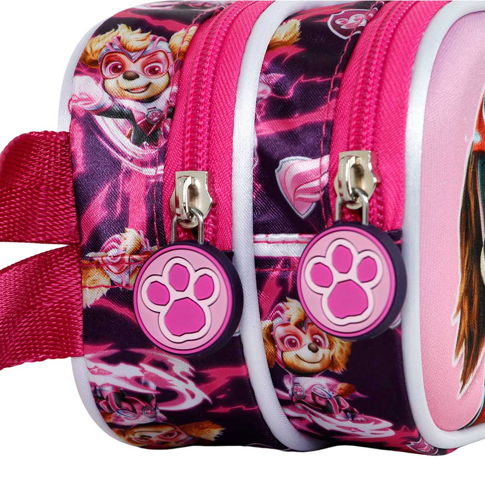 Trousse 3D Double La Pat’ Patrouille « Mighty » – Rose