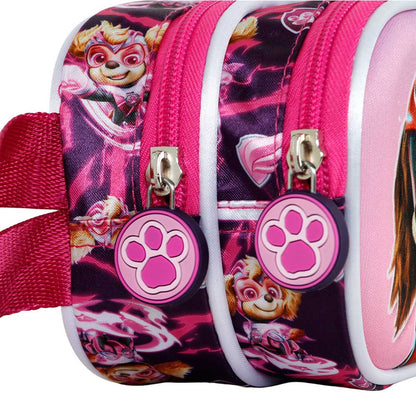Trousse 3D Double La Pat’ Patrouille « Mighty » – Rose