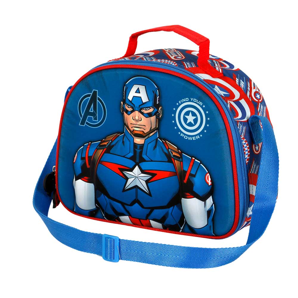 Sac Repas 3D Marvel Captain America « First »