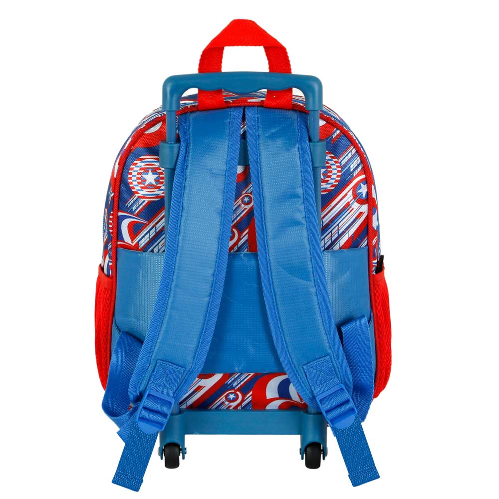 Sac à Dos 3D à Roulettes Petit Marvel Captain America « First »