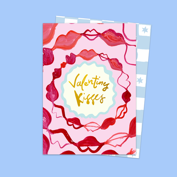 Valentine's Day Kissing Card