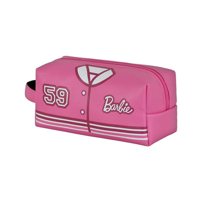Trousse de Toilette de Voyage Brick PLUS Barbie « Varsity » – Rose