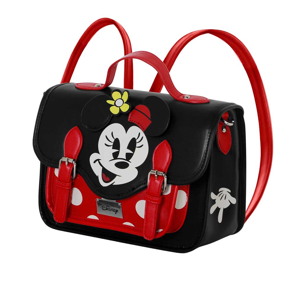 Sac à Bandoulière-Sac à Dos Satchel Disney Minnie Mouse « Face » – Multicolore