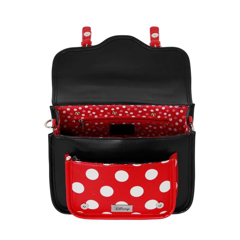 Sac à Bandoulière-Sac à Dos Satchel Disney Minnie Mouse « Face » – Multicolore