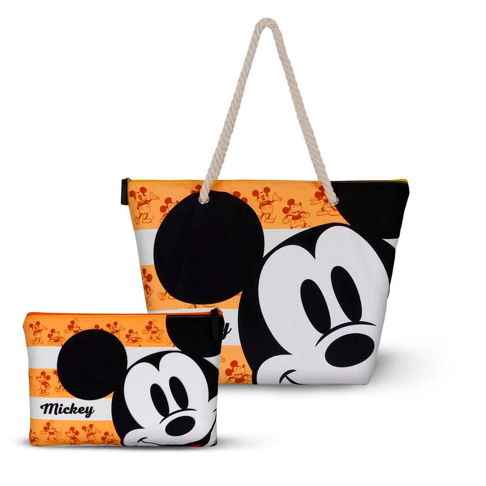 Trousse de Plage Orange Soleil Disney Mickey Mouse