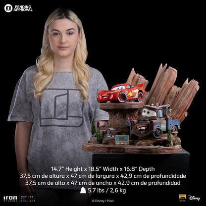 Pre-Order - Lightning McQueen & Tow Mater Statue - Cars - Deluxe Art Scale 1/10 - Iron Studios