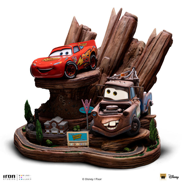 Statue Lightning Mcqueen & Tow Mater - Cars - Deluxe Art Scale 1/10 - Disney Classics