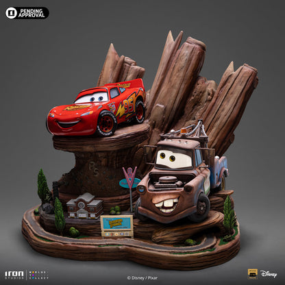 Pre-Order - Lightning McQueen & Tow Mater Statue - Cars - Deluxe Art Scale 1/10 - Iron Studios