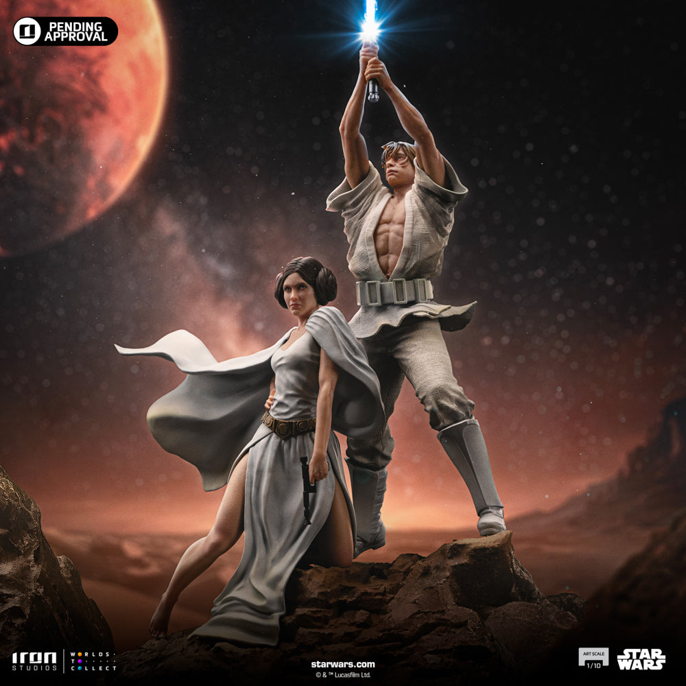 Luke and Leia Statue - Star Wars - Art Scale 1/10