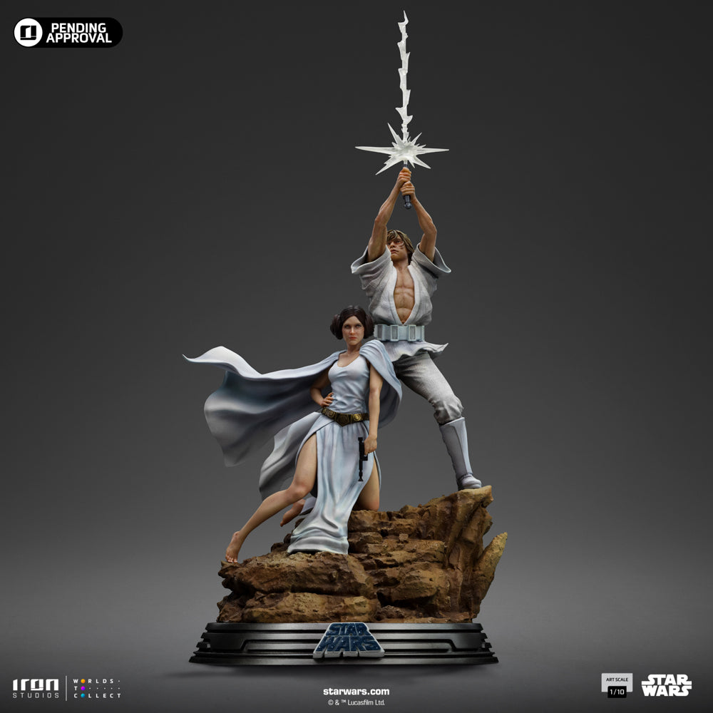 Luke and Leia Statue - Star Wars - Art Scale 1/10 - Iron Studios