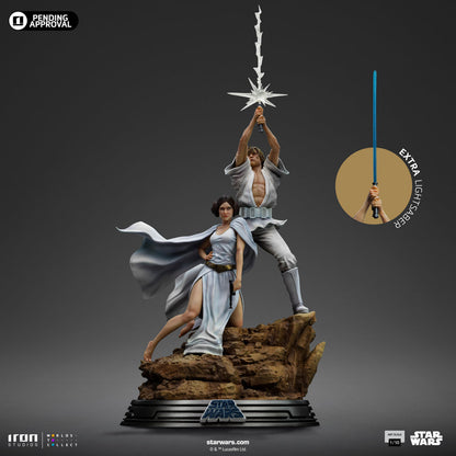 Luke and Leia Statue - Star Wars - Art Scale 1/10 - Iron Studios
