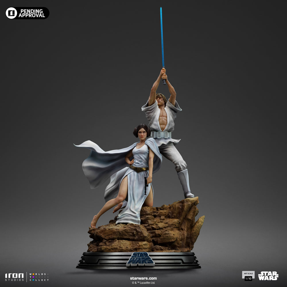 Luke and Leia Statue - Star Wars - Art Scale 1/10 - Iron Studios