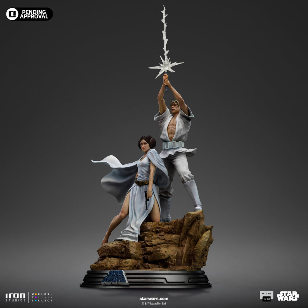 Luke and Leia Statue - Star Wars - Art Scale 1/10 - Iron Studios