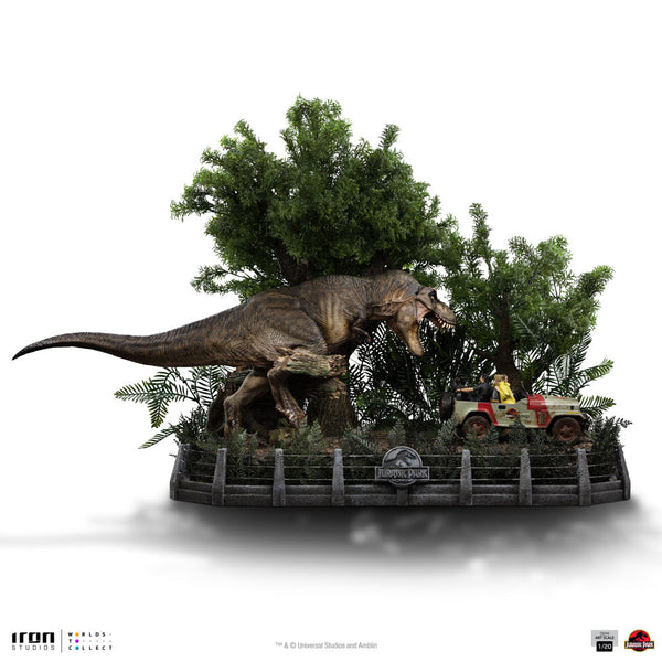 T-Rex Chase Statue - Jurassic Park - Demi Art Scale 1/20