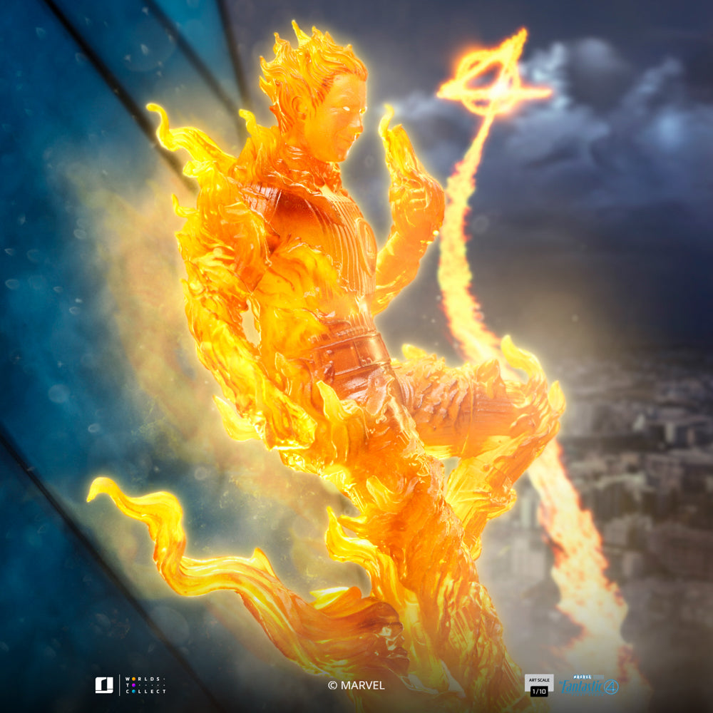Human Torch Statue - The Fantastic Four: First Steps - Art Scale 1/10