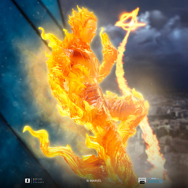 Human Torch Statue - The Fantastic Four: First Steps - Art Scale 1/10
