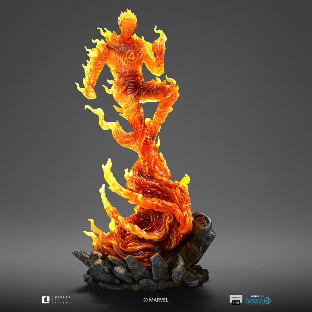 Human Torch Statue - The Fantastic Four: First Steps - Art Scale 1/10 - Iron Studios