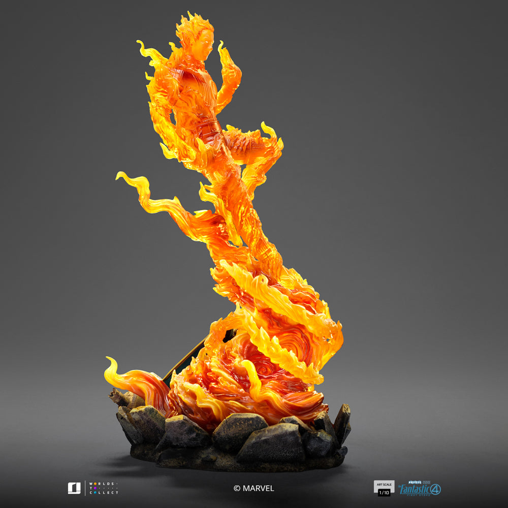Human Torch Statue - The Fantastic Four: First Steps - Art Scale 1/10 - Iron Studios