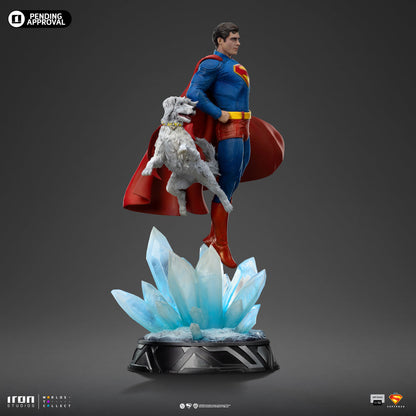 Superman and Krypto Statue - Superman: Legacy - Art Scale 1/10 - Iron Studios